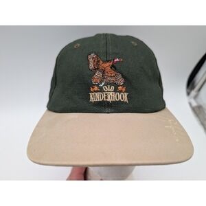 Texace Old Kinderhook Turkey Hunting Hat Green Tan Canvas Strapback Made in USA